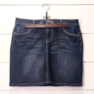 Earl Jeans Modern Fit Stretch Mini Denim Skirt 6